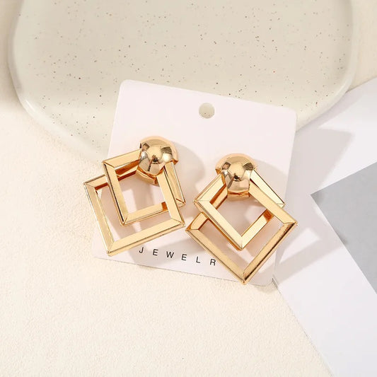 Golden Axis Earrings